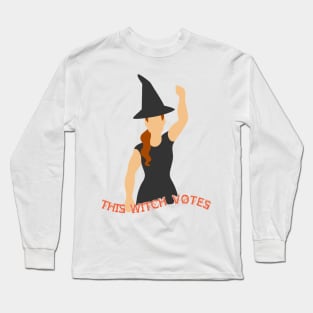 This Witch Votes-Brown Hair! Long Sleeve T-Shirt